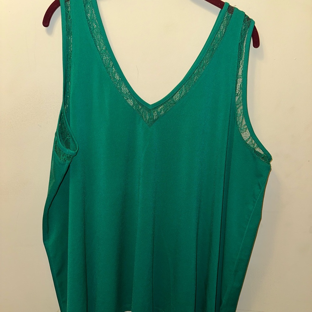 Torrid Green Tank Top Sleeveless Classic